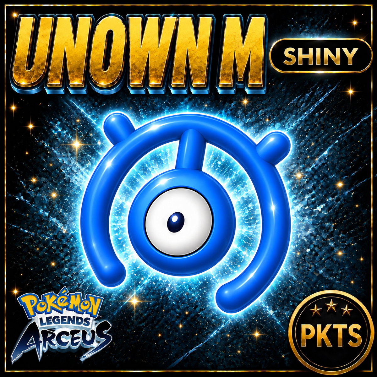 Shiny Alpha Unown M Pokémon Legends Arceus - PKTS