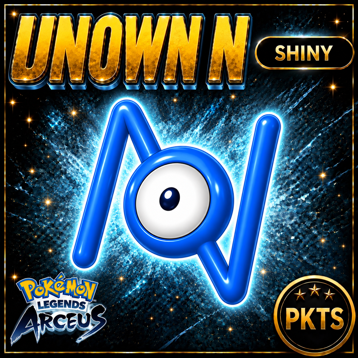 Shiny Alpha Unown N Pokémon Legends Arceus - PKTS