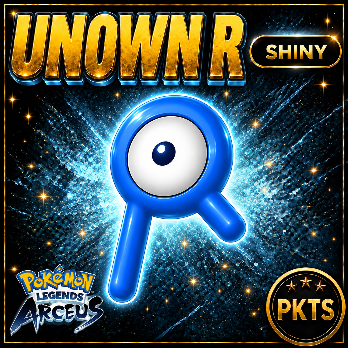 Shiny Alpha Unown R Pokémon Legends Arceus - PKTS