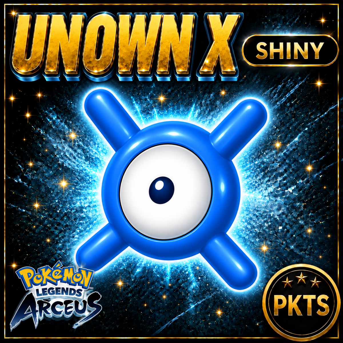 Shiny Alpha Unown X Pokémon Legends Arceus - PKTS