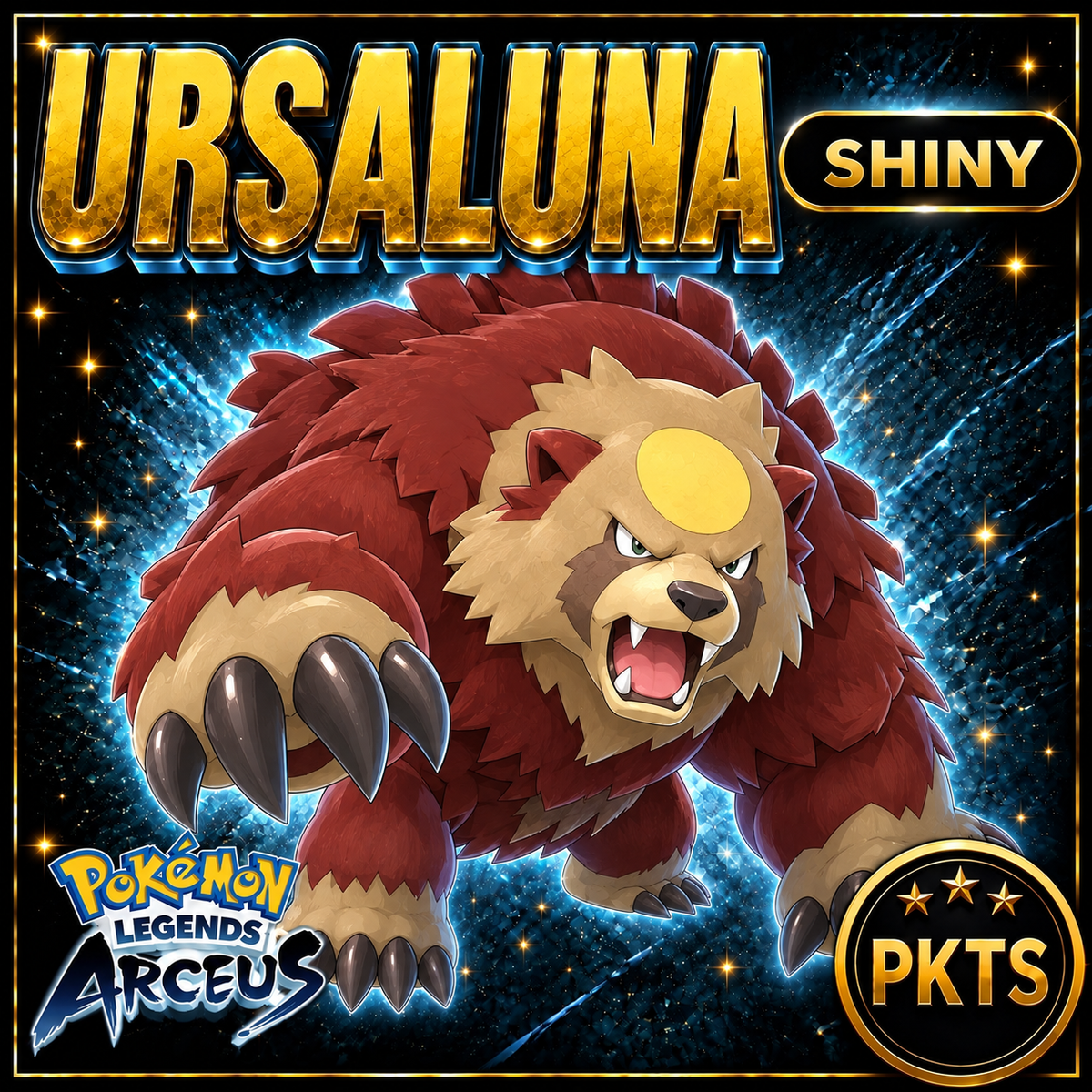 Shiny Ursaluna Pokémon Legends Arceus - PKTS