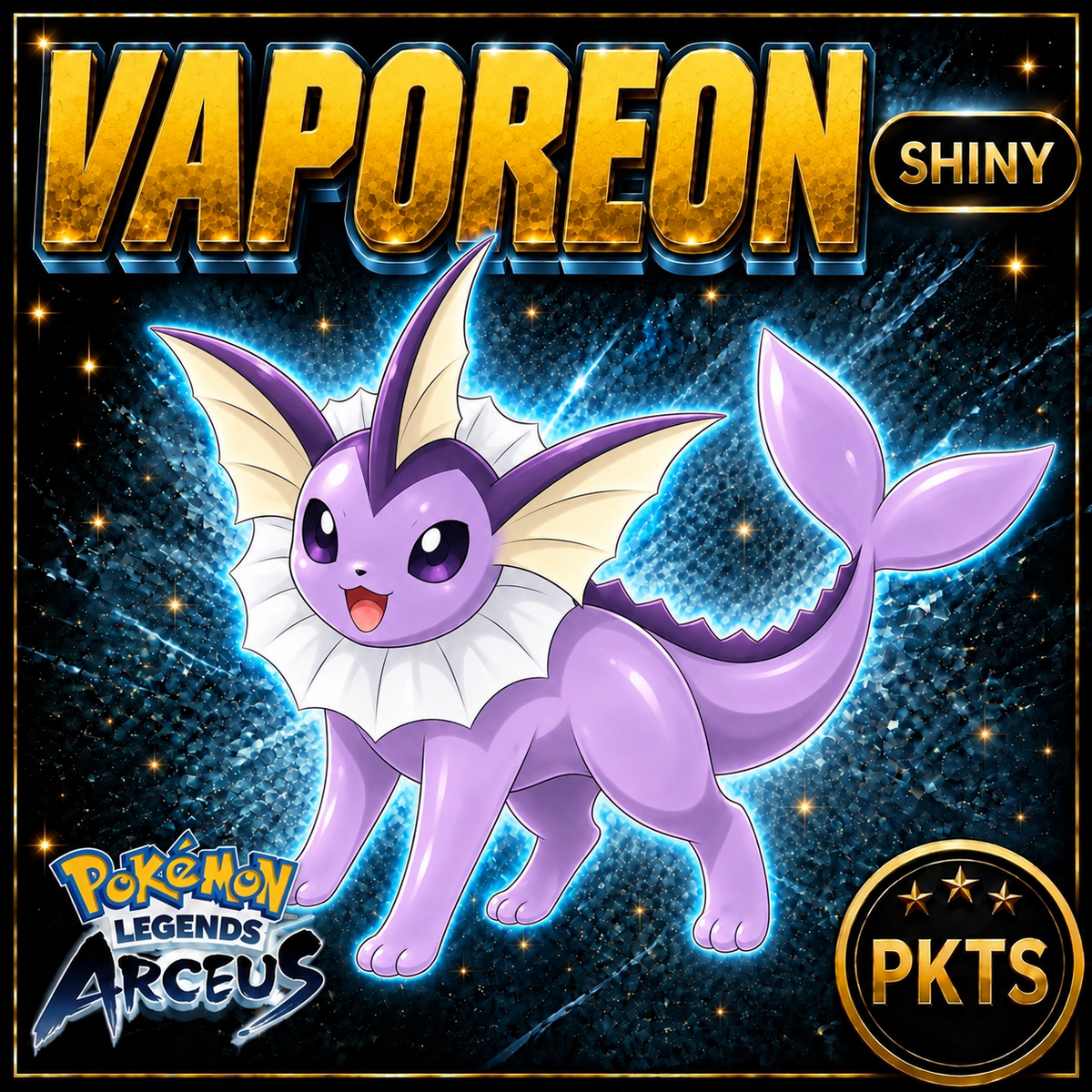 Shiny Vaporeon Pokémon Legends Arceus - PKTS