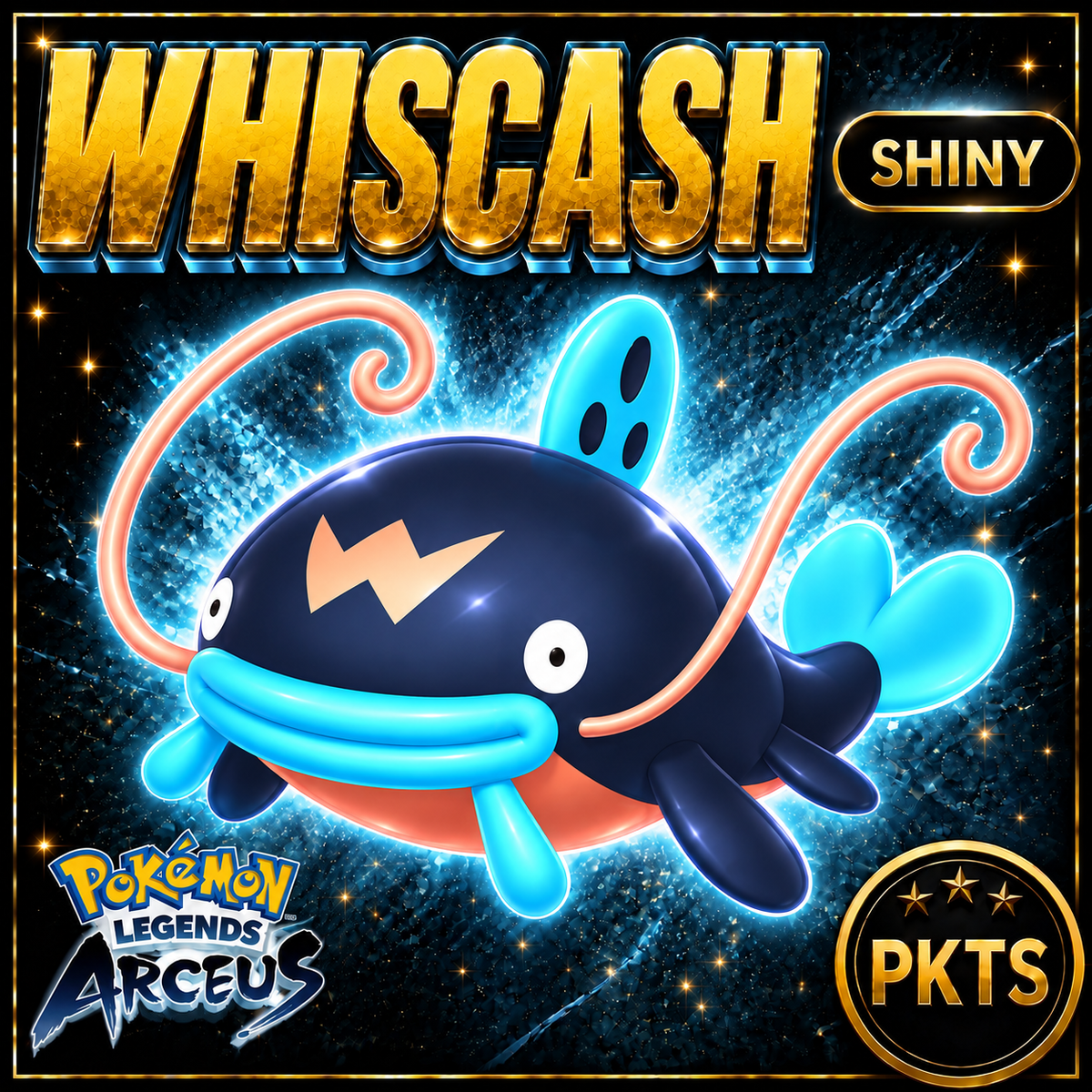 Shiny Whiscash Pokémon Legends Arceus - PKTS
