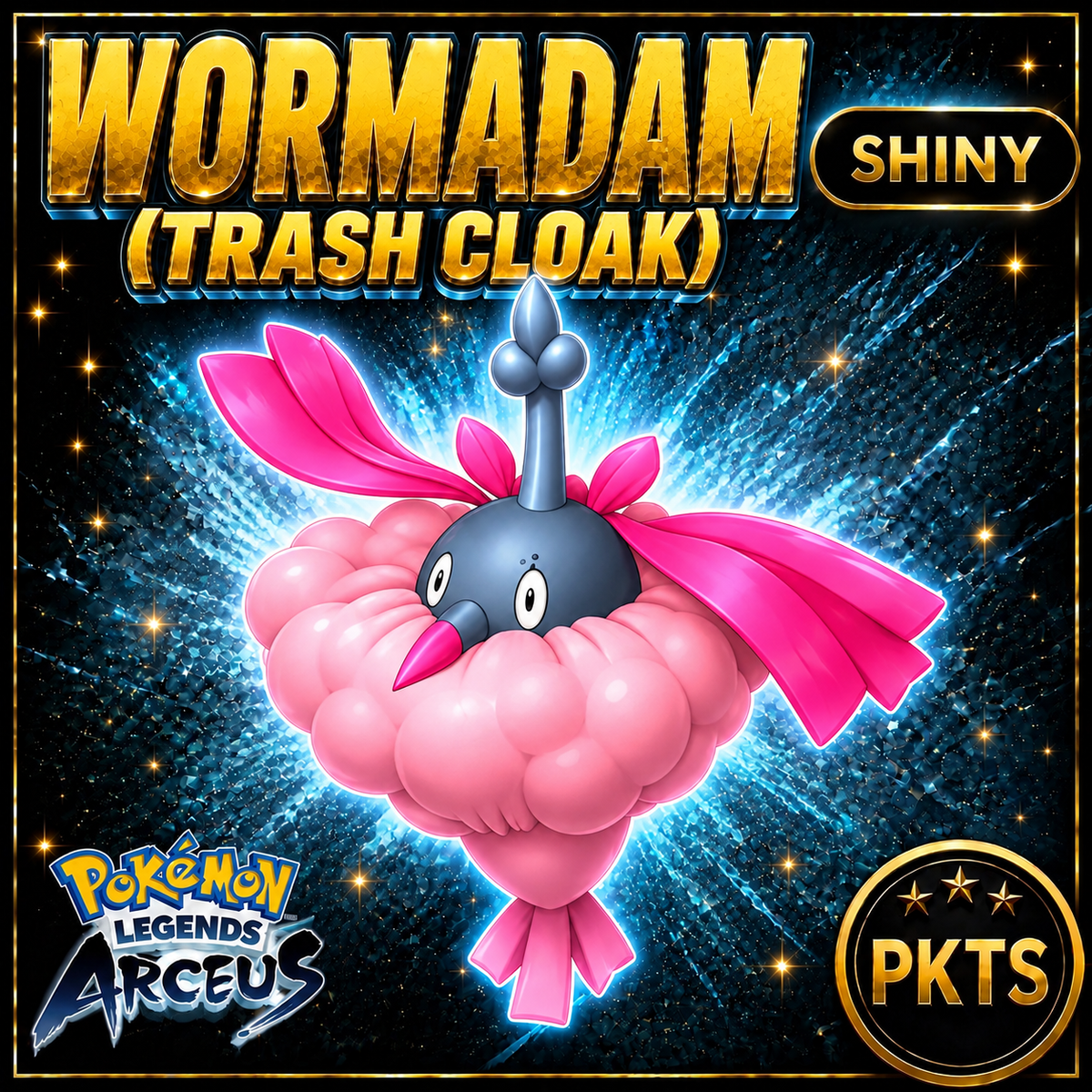 Shiny Wormadam (Trash Cloak) Pokémon Legends Arceus - PKTS