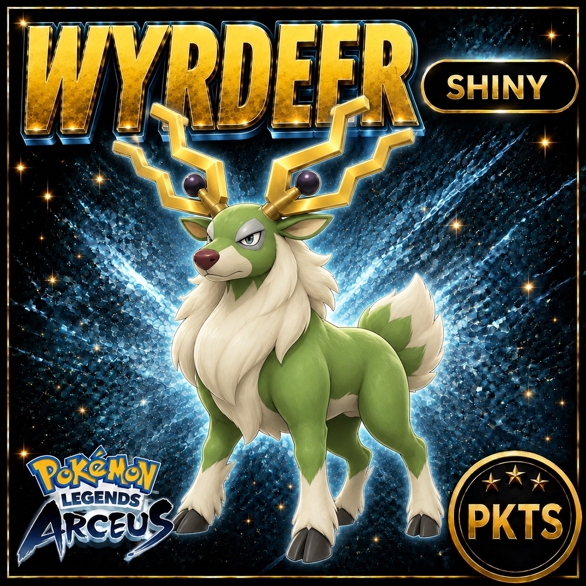 Shiny Wyrdeer Pokémon Legends Arceus - PKTS