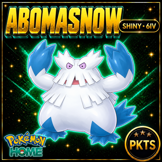 Shiny Abomasnow 6IV Pokémon Scarlet Violet Link Trade | PKTS