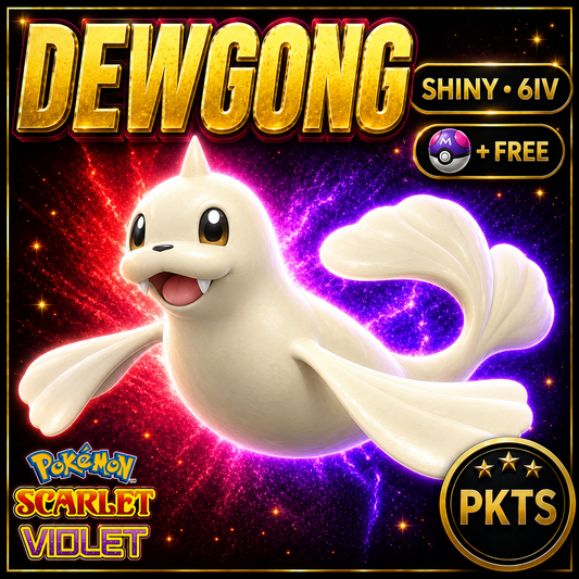 Shiny Dewgong 6IV Pokémon Scarlet Violet Link Trade | PKTS