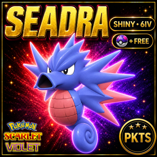 Shiny Seadra 6IV Pokémon Scarlet Violet Link Trade | PKTS