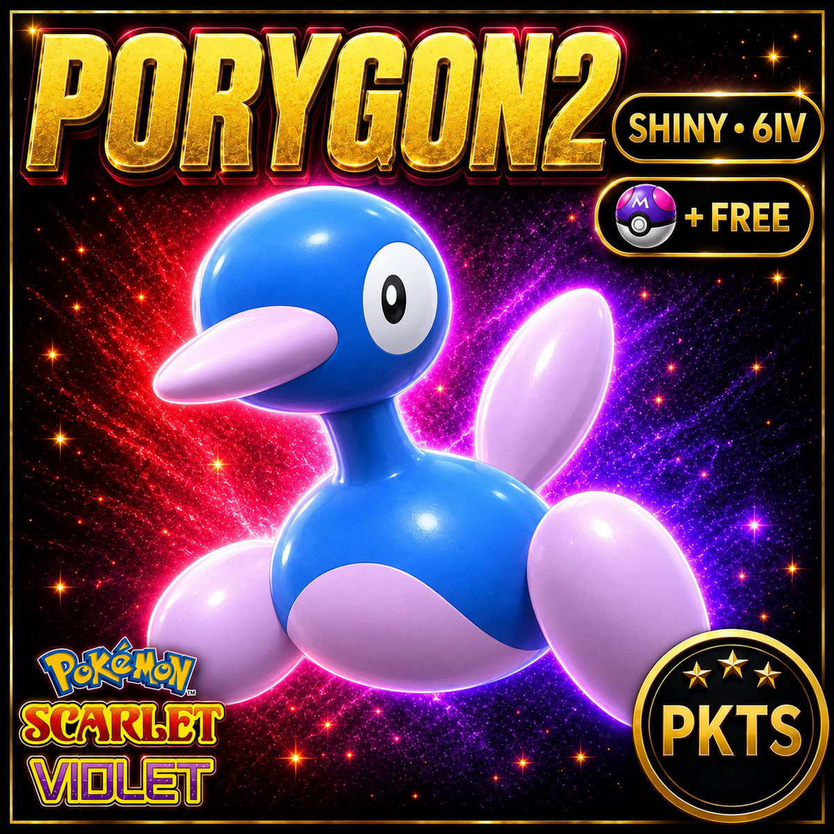 Shiny Porygon2 6IV Pokémon Scarlet Violet Link Trade | PKTS