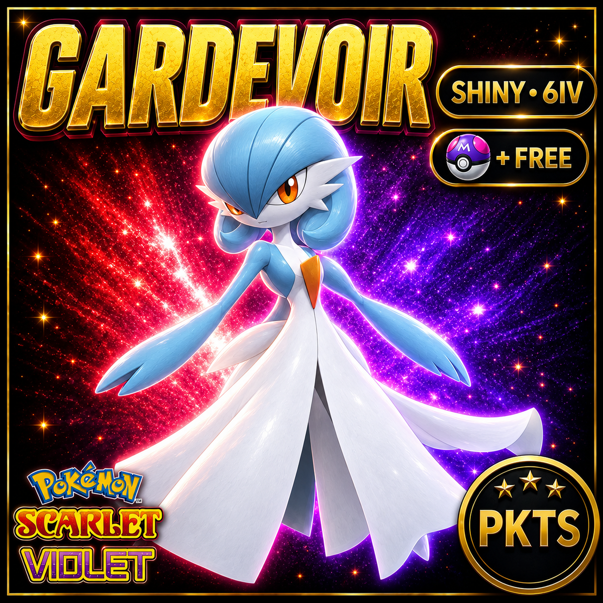 Shiny Gardevoir 6IV Pokémon Scarlet Violet Link Trade | PKTS
