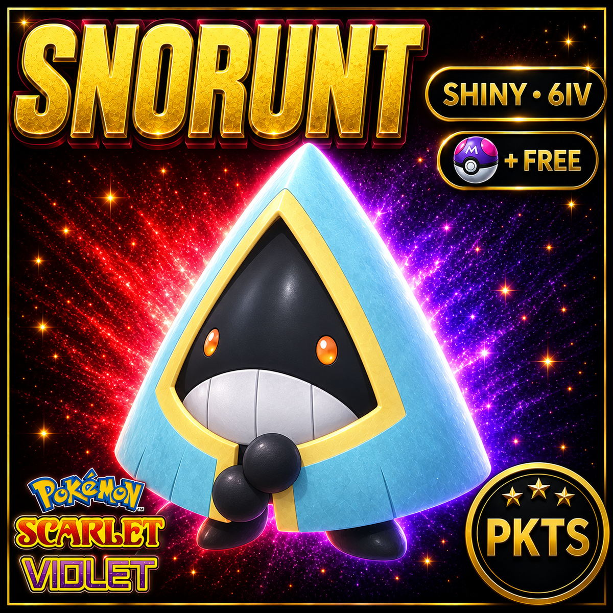 Shiny Snorunt 6IV Pokémon Scarlet Violet Link Trade | PKTS