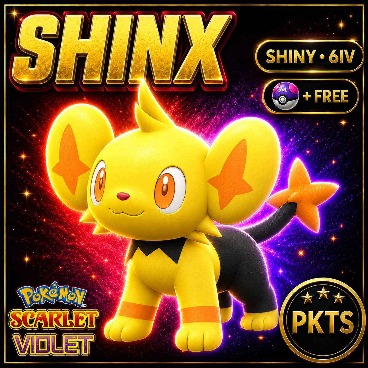 Shiny Shinx 6IV Pokémon Scarlet Violet Link Trade | PKTS
