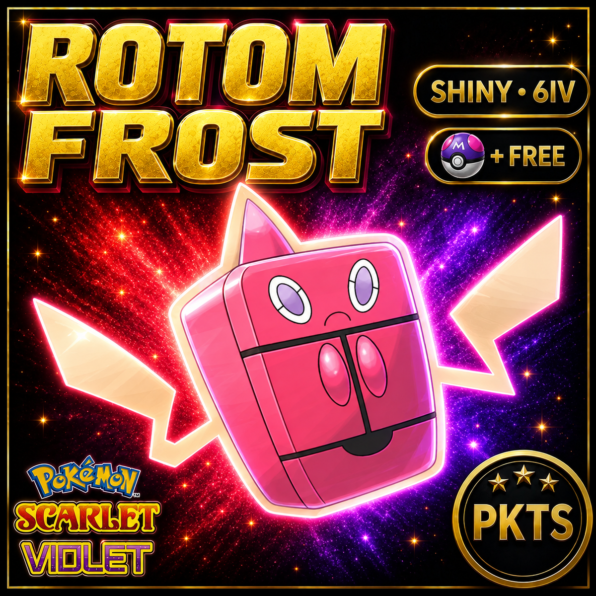 Shiny Rotom Frost 6IV Pokémon Scarlet Violet Link Trade | PKTS