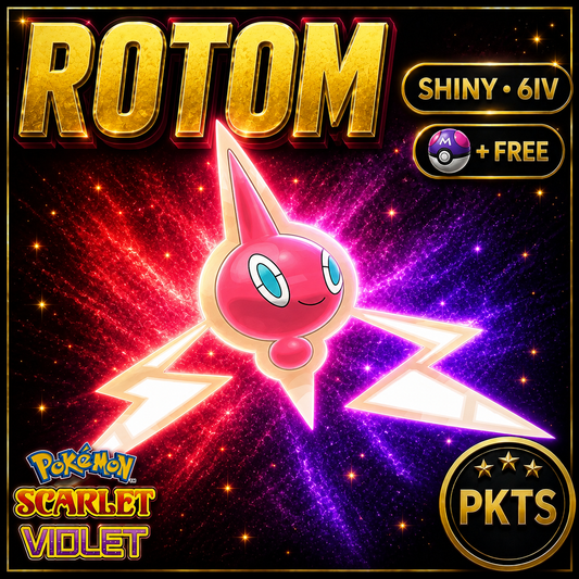 Shiny Rotom 6IV Pokémon Scarlet Violet Link Trade | PKTS