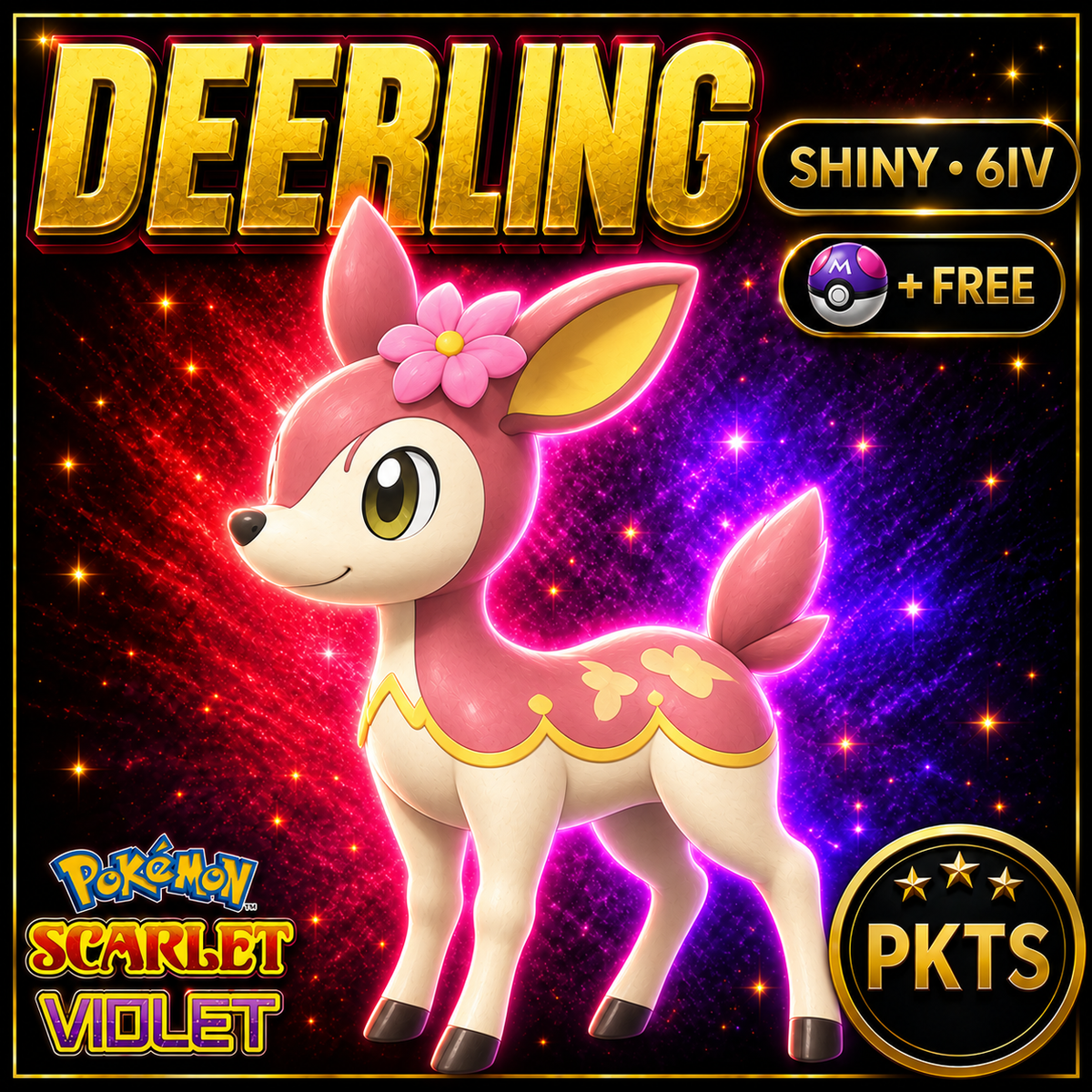 Shiny Deerling Spring 6IV Pokémon Scarlet Violet Link Trade | PKTS