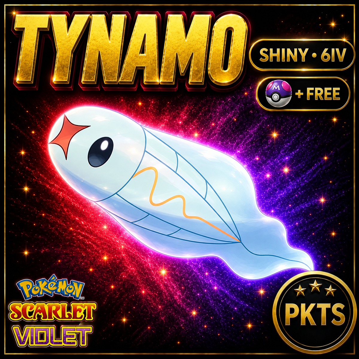 Shiny Tynamo 6IV Pokémon Scarlet Violet Link Trade | PKTS