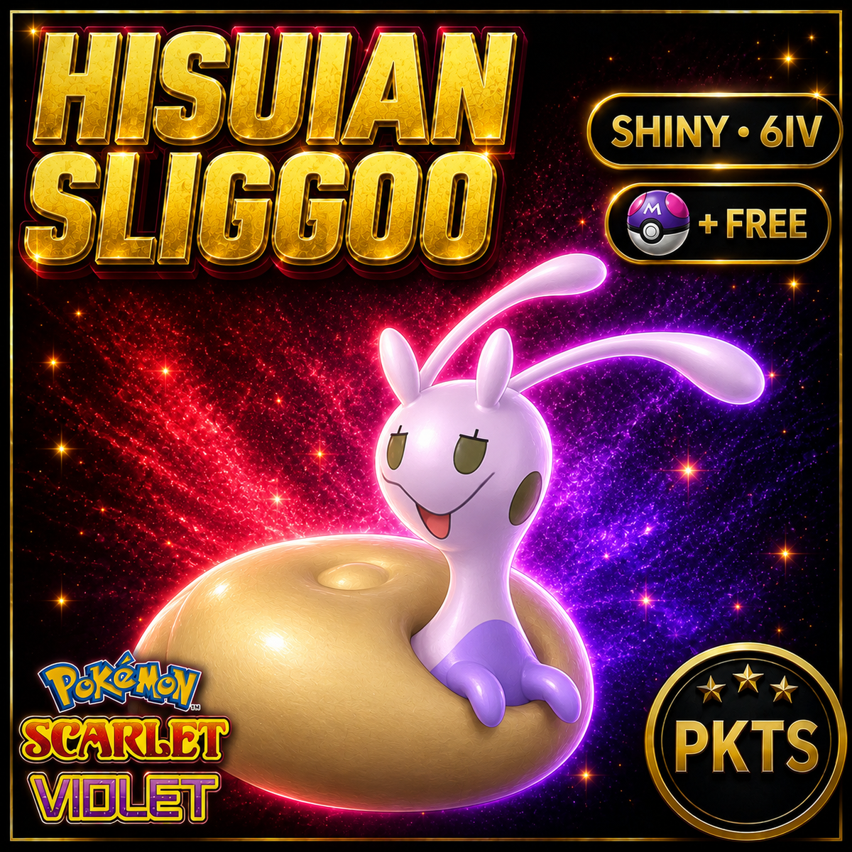 Shiny Hisuian Sliggoo 6IV Pokémon Scarlet Violet Link Trade | PKTS
