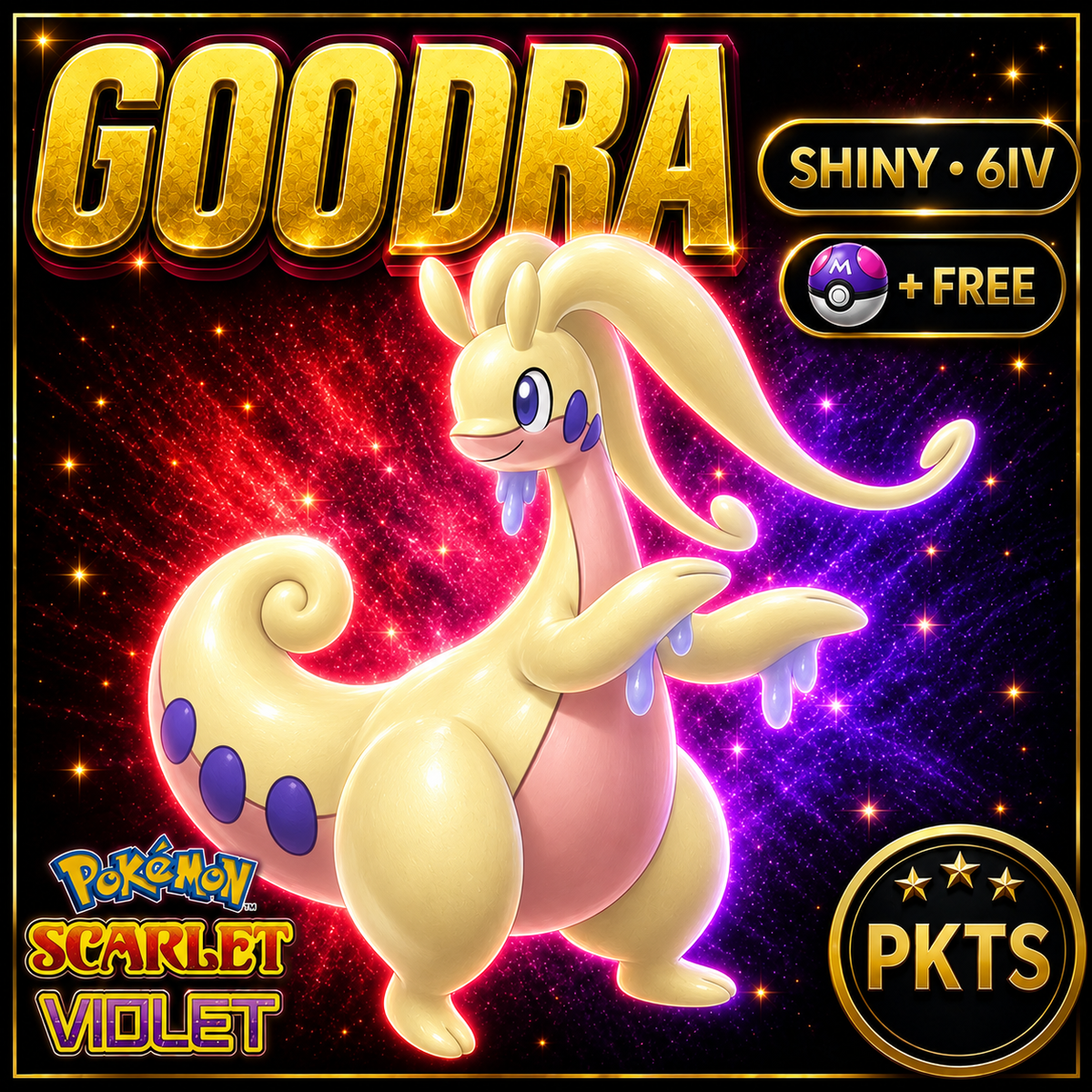 Shiny Goodra 6IV Pokémon Scarlet Violet Link Trade | PKTS