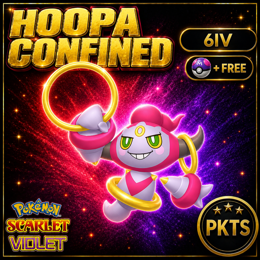 Non-Shiny Hoopa Confined Pokémon Scarlet Violet 6IV | PKTS