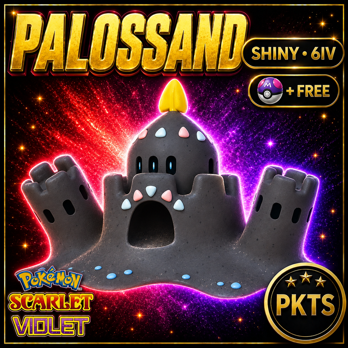 Shiny Palossand 6IV Pokémon Scarlet Violet Link Trade | PKTS
