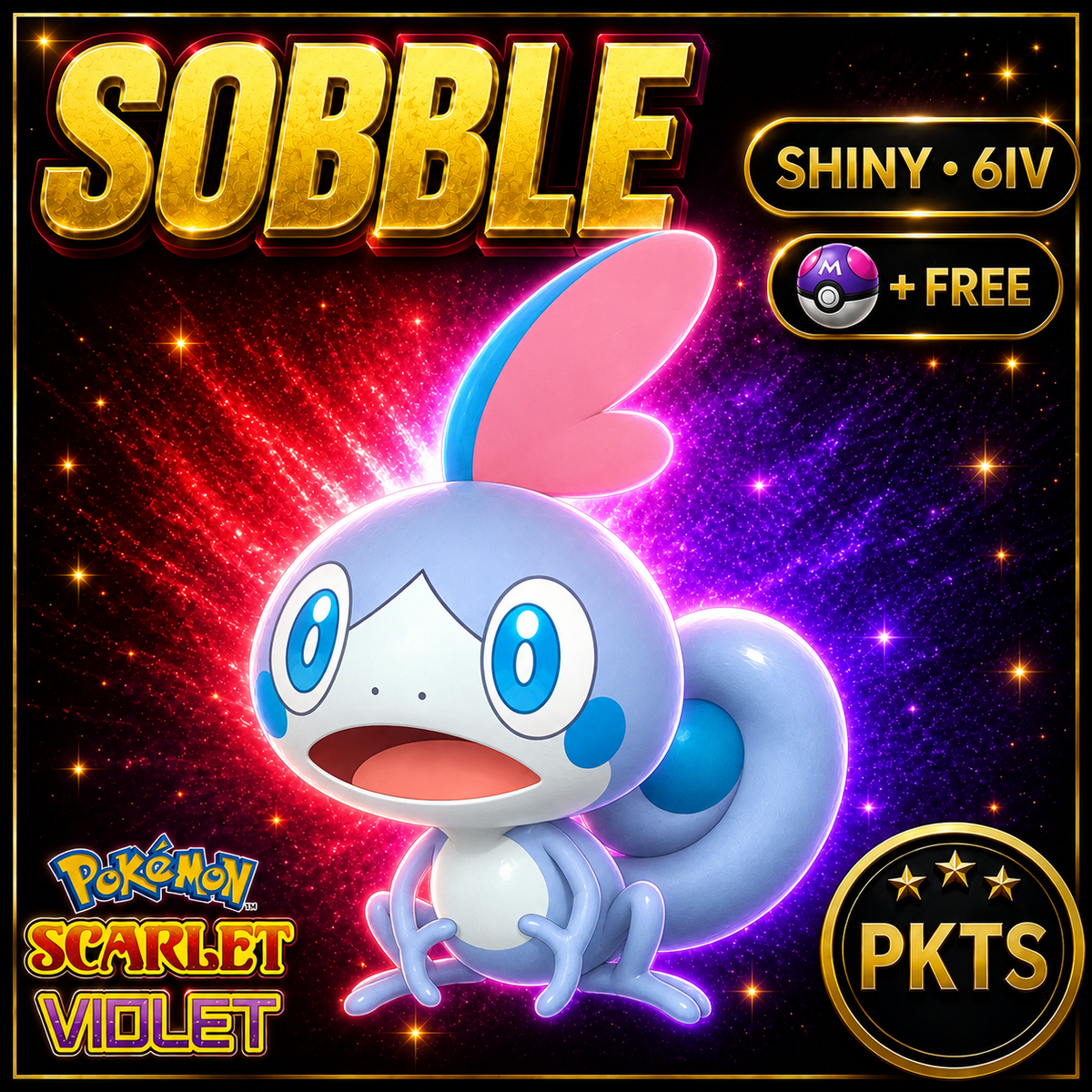 Shiny Sobble 6IV Pokémon Scarlet Violet Link Trade | PKTS