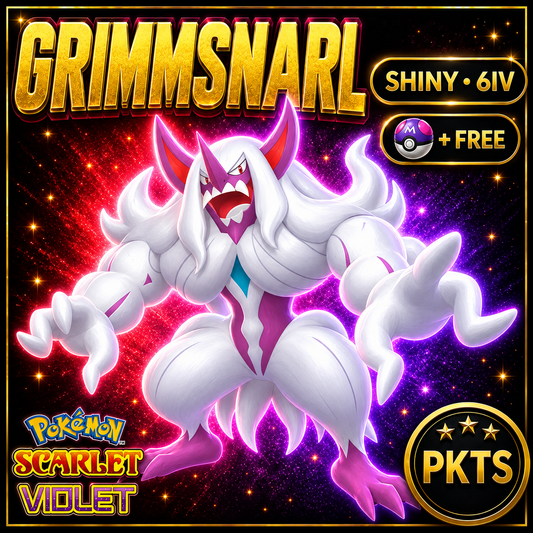 Shiny Grimmsnarl 6IV Pokémon Scarlet Violet Link Trade | PKTS