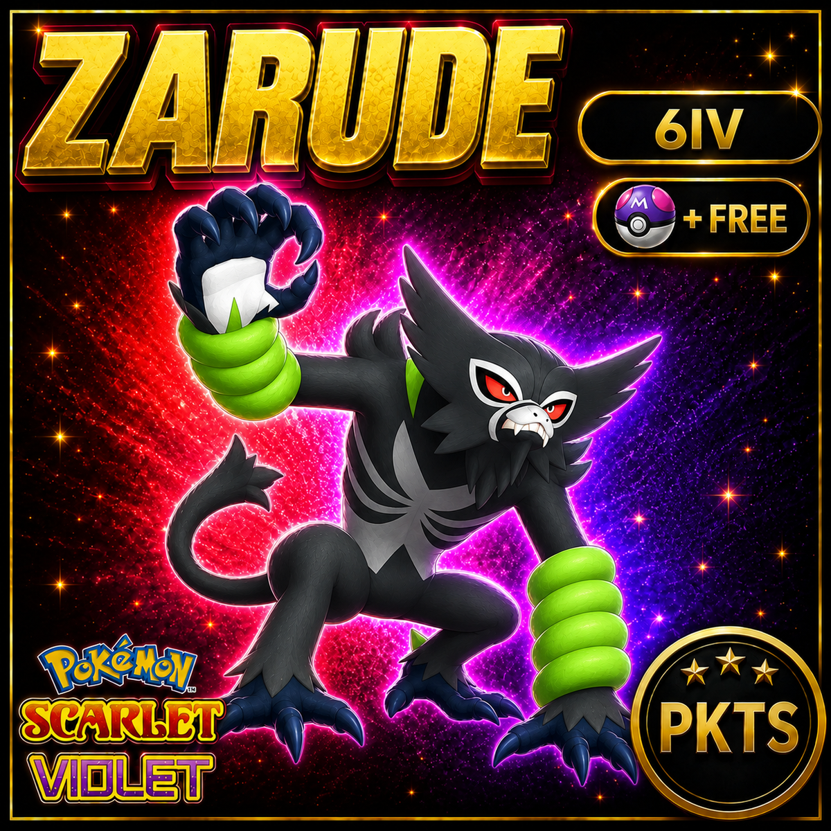 Zarude 6IV for Pokémon Scarlet & Violet — PKTS