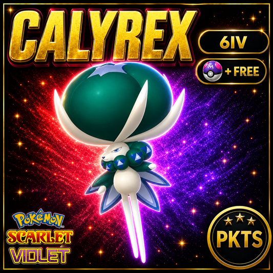 Non-Shiny Calyrex Pokémon Scarlet Violet 6IV | PKTS