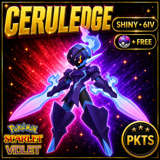Shiny Ceruledge 6IV Pokémon Scarlet Violet Link Trade | PKTS