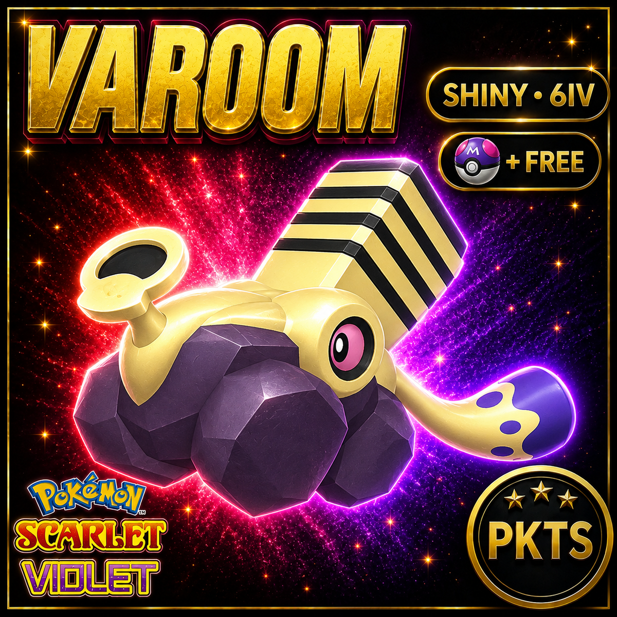 Shiny Varoom 6IV Pokémon Scarlet Violet Link Trade | PKTS