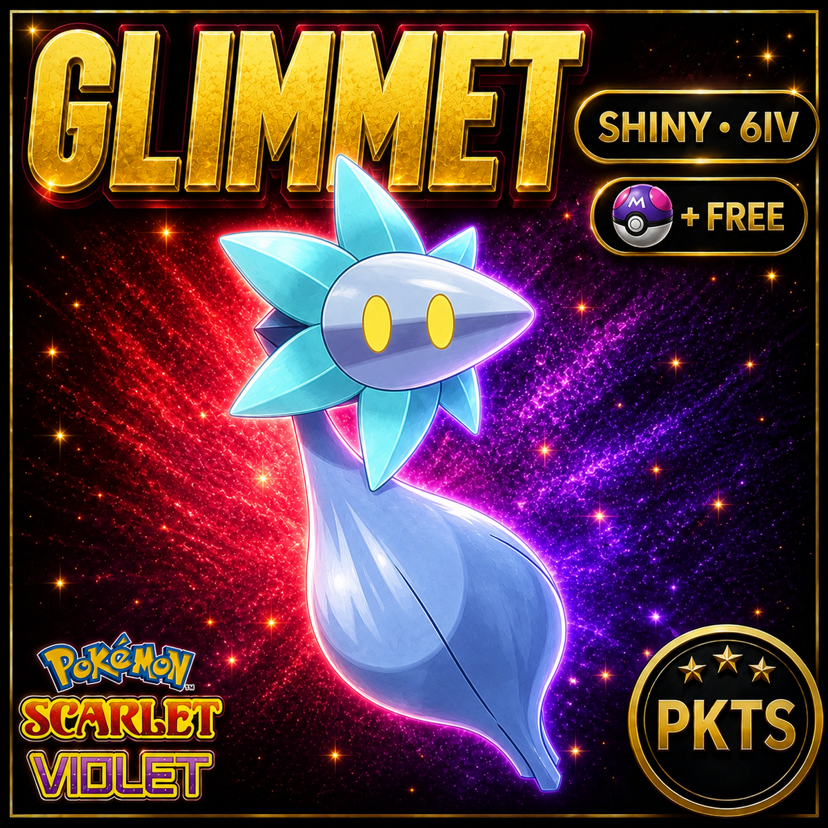 Shiny Glimmet 6IV Pokémon Scarlet Violet Link Trade | PKTS