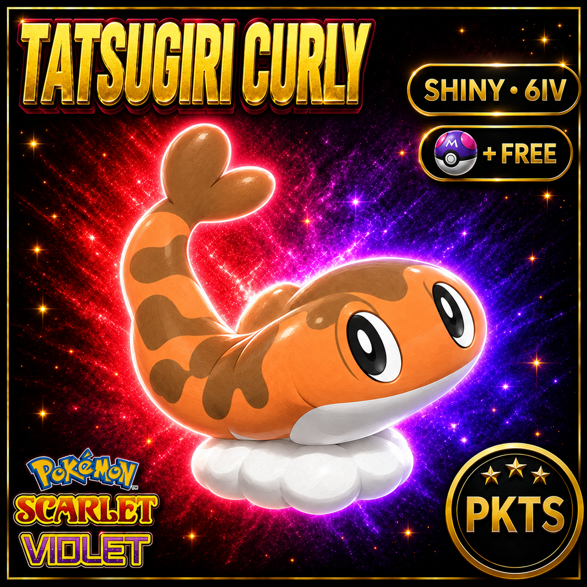 Shiny Tatsugiri Curly 6IV Pokémon Scarlet Violet Link Trade | PKTS