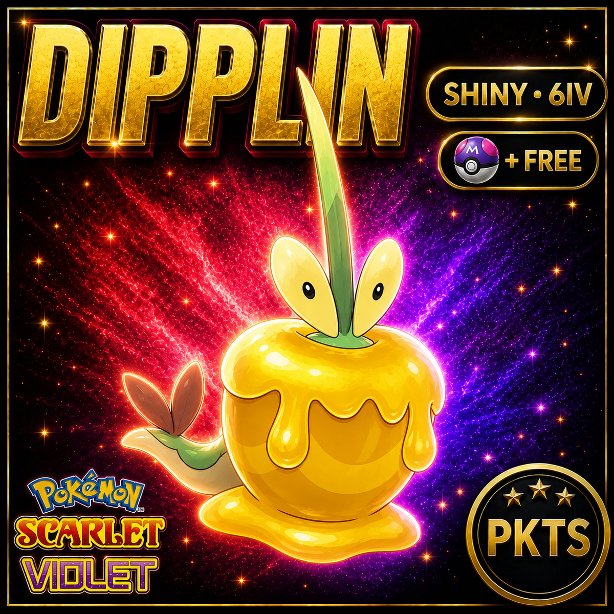 Shiny Dipplin 6IV Pokémon Scarlet Violet Link Trade | PKTS