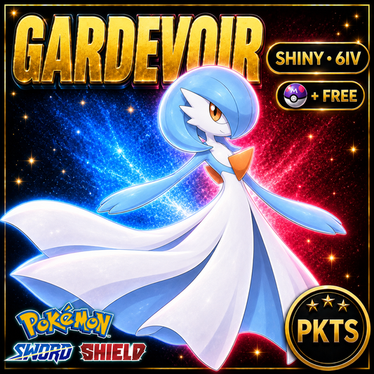 Shiny Gardevoir Pokémon Sword Shield 6IV PKTS Image 1