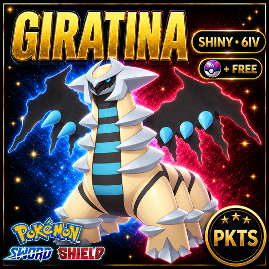 Shiny Giratina Pokémon Sword Shield 6IV PKTS Image 1