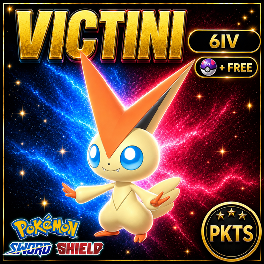 Victini Pokémon Sword Shield SWSH 6IV Competitive Battle Ready | PKTS