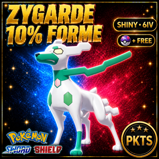 Shiny Zygarde 10% Forme Pokémon Sword Shield 6IV PKTS Image 1