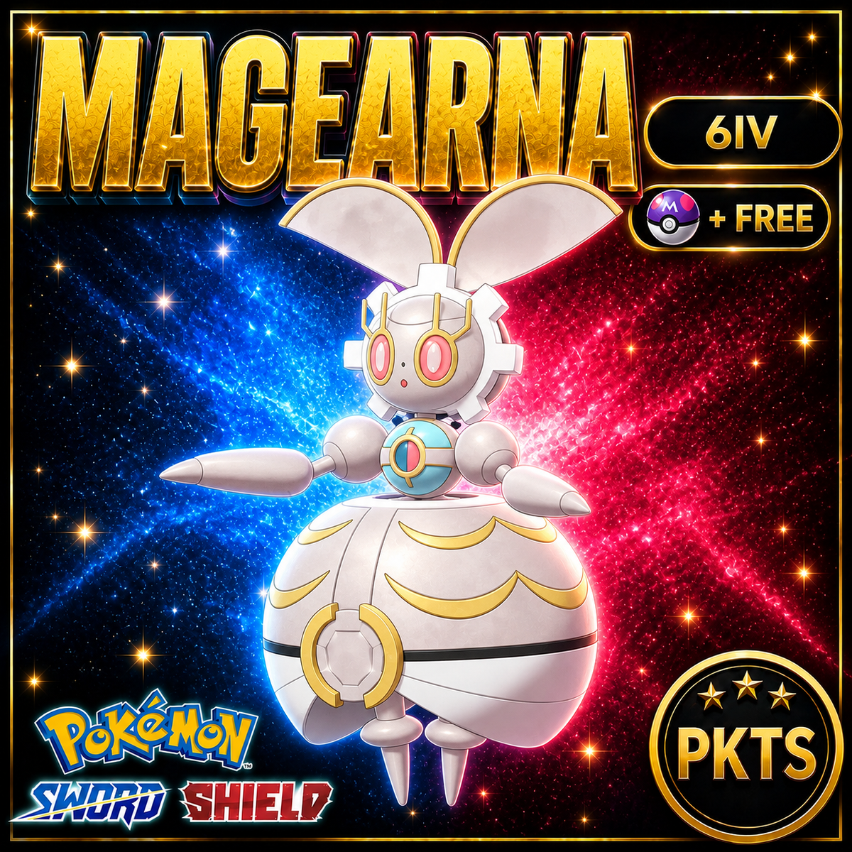 Magearna Pokémon Sword Shield SWSH 6IV Competitive Battle Ready | PKTS