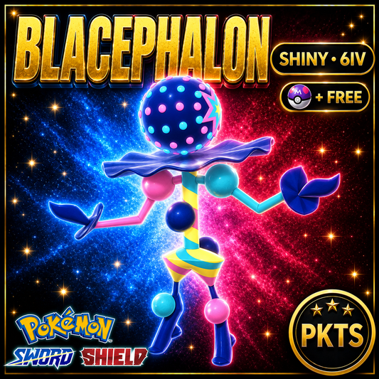 Shiny Blacephalon Pokémon Sword Shield 6IV PKTS Image 1