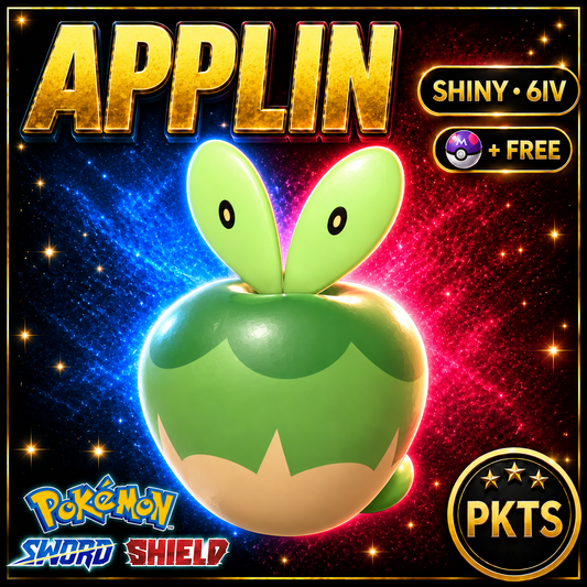 Shiny Applin Pokémon Sword Shield 6IV PKTS Image 1