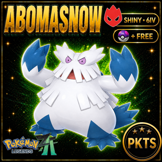 Shiny Alpha Abomasnow Pokémon Legends ZA 6IV Competitive Battle Ready - Image 1