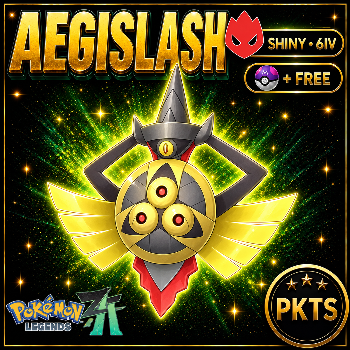 Shiny Alpha Aegislash — Pokémon Legends Z-A — PKTS product image