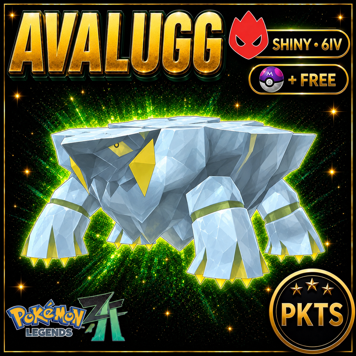 Shiny Alpha Avalugg — Pokémon Legends Z-A — PKTS product image
