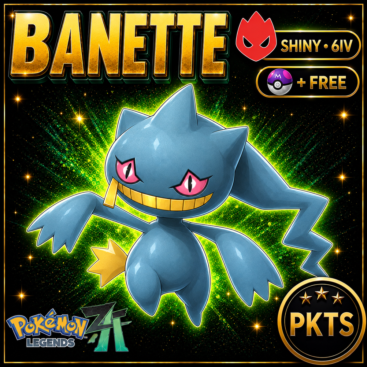 Shiny Alpha Banette — Pokémon Legends Z-A — PKTS product image