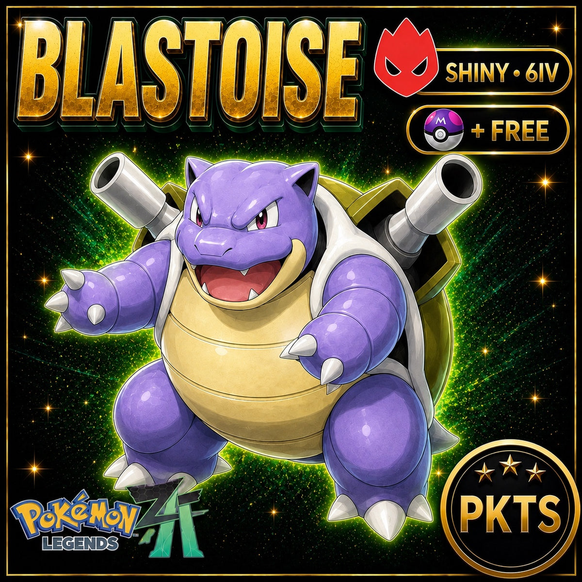 Shiny Alpha Blastoise — Pokémon Legends Z-A — PKTS product image