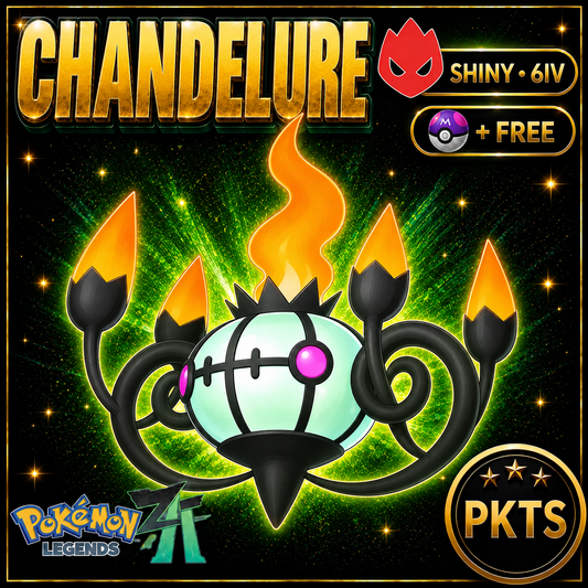 Shiny Alpha Chandelure — Pokémon Legends Z-A — PKTS product image