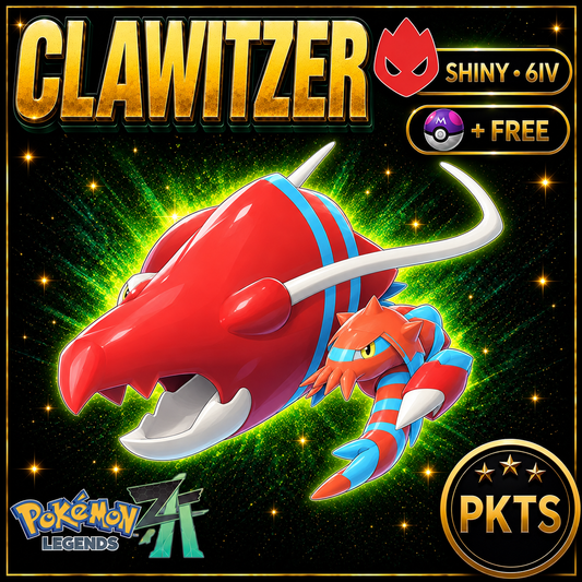 Shiny Alpha Clawitzer — Pokémon Legends Z-A — PKTS product image