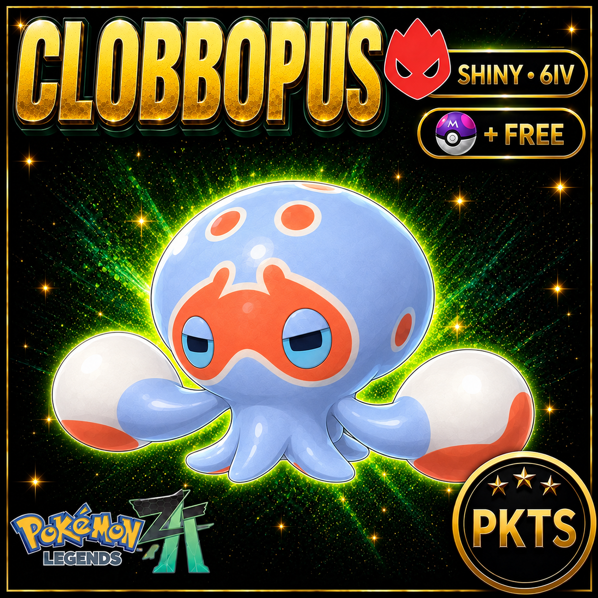 Shiny Alpha Clobbopus — Pokémon Legends Z-A — PKTS product image
