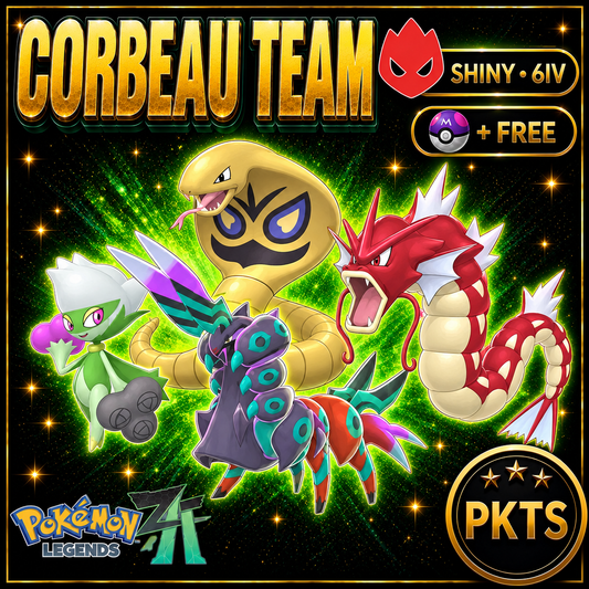 Shiny Alpha Corbeau Team Bundle — Pokémon Legends Z-A — PKTS product image