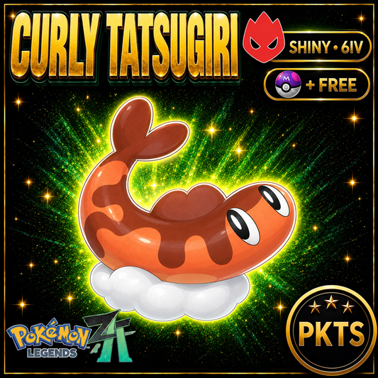 Shiny Alpha Curly Tatsugiri — Pokémon Legends Z-A — PKTS product image